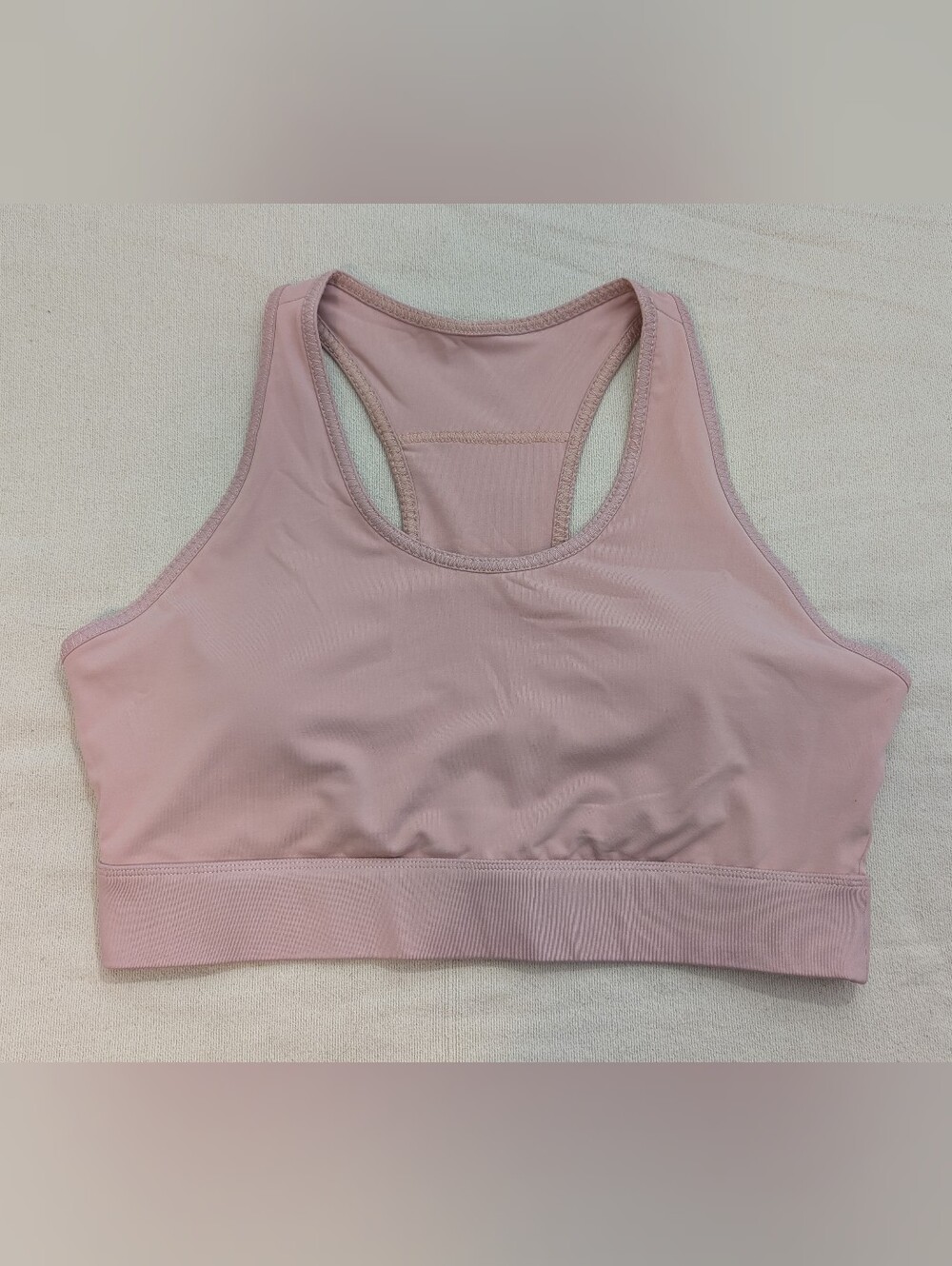 Fabletics light pink sports bra, XL
